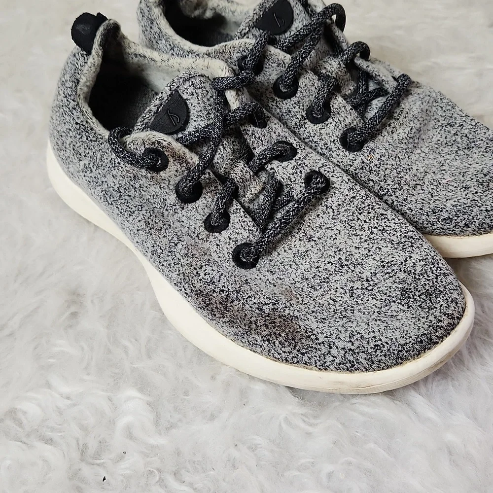 Allbirds wool runners gray sneakers tennis shoes women's 9 - Picture 6 of 7